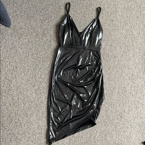 Metallic Asymmetrical Dress